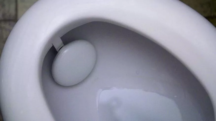 Pee analyzer in a toilet bowl