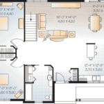 Floor plan for the age-in-place lifestyle.
