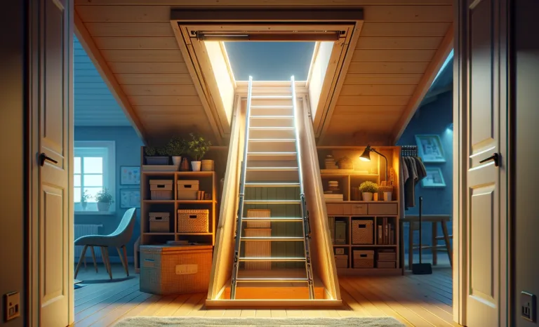 Stairway Leads to Attic Space