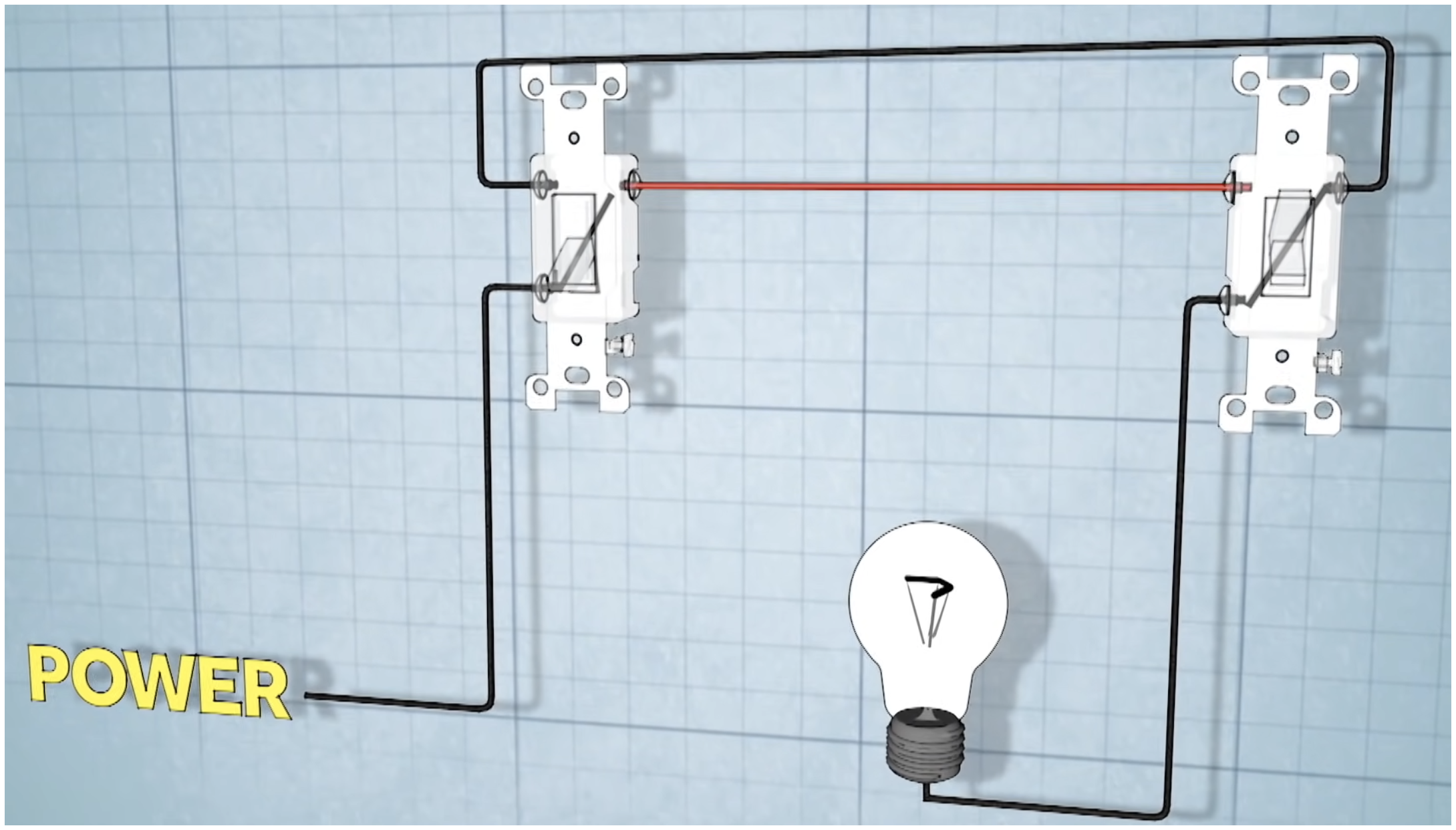 three way switch diagram