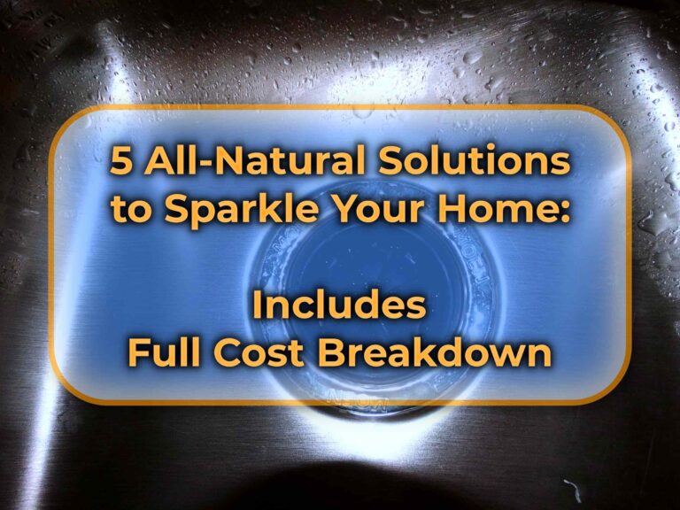 Text about natural home cleaning solutions with cost details.