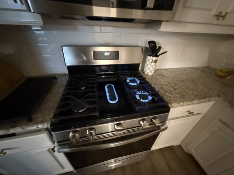 stove with gas burners