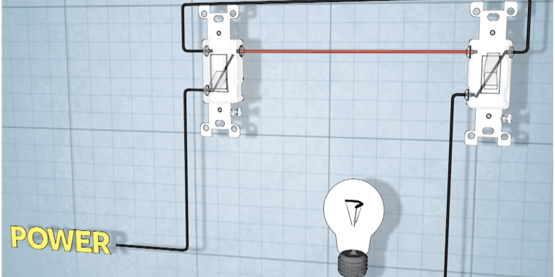 three way switch diagram